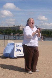 Terry interpreting songs of peace and joy 