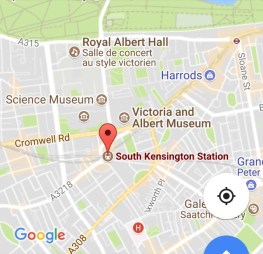 south kensington map London