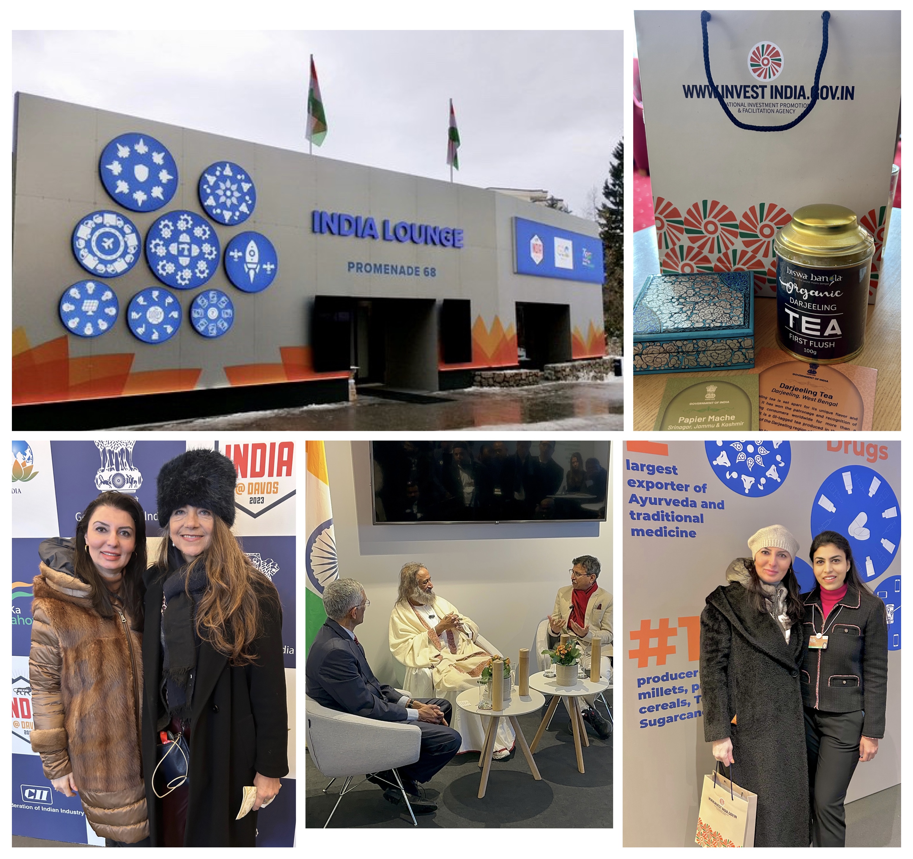 Rita Minassian India Lounge and invest india team