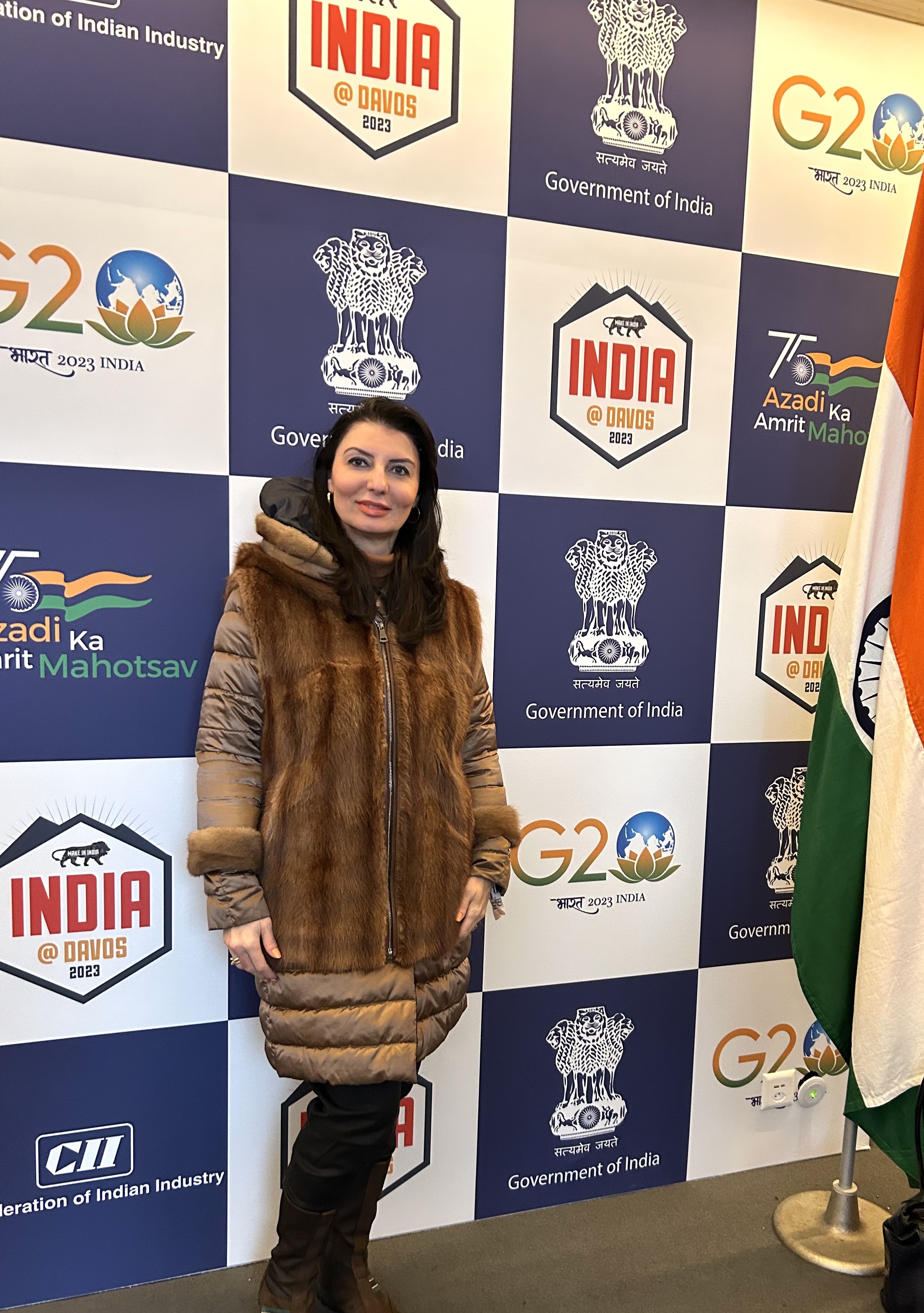 Rita Minassian India Lounge Davos 2023